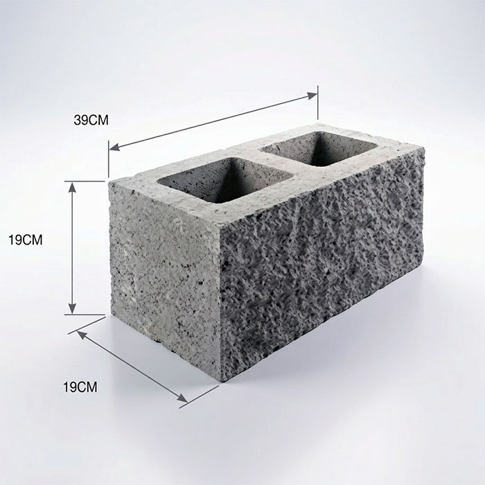 Bloque de cemento 19x19x39 simil piedra en Laferrere, La Matanza