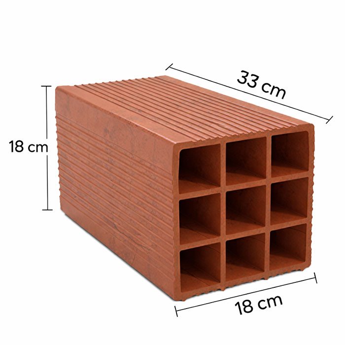 Ladrillos Huecos 18x18x33